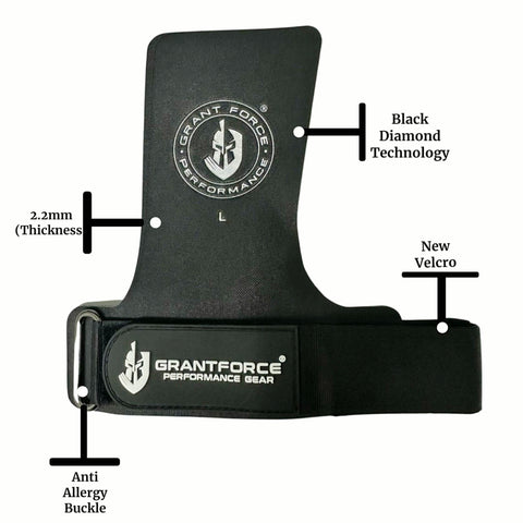GFP BLACK ARMOUR GRIPS - Sweatbands included